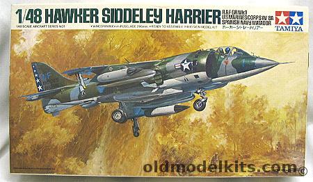 Tamiya 1/48 Hawker Siddeley Harrier RAF GR. Mk 1 / USMC AV-8A / Spanish Navy Matador, MA112 plastic model kit